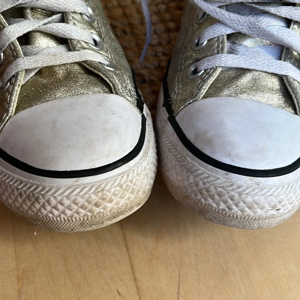 Unisex Converse All Star CTAS Ox Light Gold/White 153181F Men 6 Women 8 - Picture 8 of 11